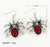 1 Pair Punk Animal Spider Plating Artificial Crystal Alloy Drop Earrings