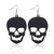 1 Pair Punk Water Droplets Pu Leather Drop Earrings