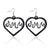 1 Pair Punk Water Droplets Pu Leather Drop Earrings