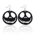 1 Pair Punk Water Droplets Pu Leather Drop Earrings