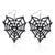 1 Pair Punk Water Droplets Pu Leather Drop Earrings