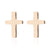 1 Pair Retro Cross Stainless Steel Plating Ear Studs