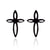 1 Pair Retro Cross Stainless Steel Plating Ear Studs