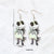 1 Pair Retro Funny Halloween Pattern Arylic Alloy Drop Earrings