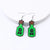 1 Pair Retro Funny Pumpkin Bat Skull Arylic Drop Earrings