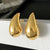 1 Pair Retro Geometric Plating Copper 24k Gold Plated Ear Studs