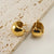 1 Pair Retro Geometric Plating Stainless Steel Earrings