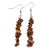 1 Pair Retro Irregular Plating Natural Stone Drop Earrings