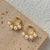 1 Pair Retro Lady Geometric Plating Imitation Pearl Copper Earrings