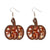 1 Pair Retro Pumpkin Arylic Drop Earrings