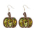 1 Pair Retro Pumpkin Arylic Drop Earrings