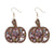 1 Pair Retro Pumpkin Arylic Drop Earrings