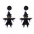 1 Pair Retro Punk Pumpkin Bat Ghost Printing Arylic Drop Earrings