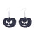 1 Pair Retro Punk Pumpkin Bat Ghost Printing Arylic Drop Earrings