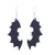 1 Pair Retro Punk Pumpkin Bat Ghost Printing Arylic Drop Earrings