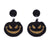 1 Pair Retro Punk Pumpkin Bat Ghost Printing Arylic Drop Earrings