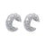 1 Pair Retro Simple Style C Shape Plating Copper 18k Gold Plated Earrings