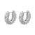 1 Pair Retro Simple Style C Shape Plating Copper 18k Gold Plated Earrings