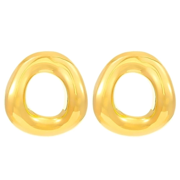 1 Pair Retro Minimalist Classic Style Geometric 304 Stainless Steel 18K Gold Plated Ear Studs