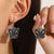 1 Pair Retro Simple Style Cool Style Geometric Skull Plating Alloy Copper Drop Earrings