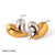 1 Pair Retro Simple Style Heart Shape Plating Stainless Steel 18k Gold Plated Ear Studs