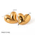 1 Pair Retro Simple Style Heart Shape Plating Stainless Steel 18k Gold Plated Ear Studs