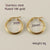 1 Pair Retro Simple Style Round Stainless Steel Plating 18k Gold Plated Hoop Earrings