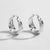 1 Pair Retro Solid Color Stainless Steel Plating Hoop Earrings