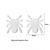 1 Pair Retro Star Spider Notes Stainless Steel Plating Ear Studs