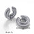 1 Pair Retro Stripe Solid Color Stainless Steel Plating Ear Studs