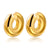 1 Pair Retro Stripe Solid Color Stainless Steel Plating Ear Studs