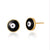 1 Pair Retro Sweet Triangle Devil's Eye Heart Shape Enamel Plating Inlay Copper Zircon 18k Gold Plated Ear Studs