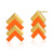 1 Pair Retro Sweet Triangle Devil's Eye Heart Shape Enamel Plating Inlay Copper Zircon 18k Gold Plated Ear Studs