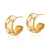 1 Pair Retro Sweet Triangle Devil's Eye Heart Shape Enamel Plating Inlay Copper Zircon 18k Gold Plated Ear Studs