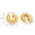 1 Pair Retro U Shape Plating Stainless Steel Gold Plated Earrings