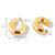 1 Pair Retro U Shape Plating Stainless Steel Gold Plated Earrings