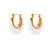 1 Pair Retro U Shape Stainless Steel Arylic Plating 18k Gold Plated Earrings