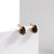 1 Pair Shiny Devil's Eye Heart Shape Snake Plating Inlay Stainless Steel Zircon 18k Gold Plated Ear Studs