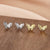 1 Pair Simple Style Animal Butterfly Sterling Silver Ear Studs