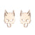 1 Pair Simple Style Animal Titanium Steel Plating Ear Studs