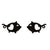 1 Pair Simple Style Animal Titanium Steel Plating Ear Studs