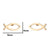 1 Pair Simple Style Animal Titanium Steel Plating Ear Studs