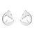 1 Pair Simple Style Animal Titanium Steel Plating Ear Studs