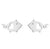 1 Pair Simple Style Animal Titanium Steel Plating Ear Studs