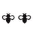 1 Pair Simple Style Animal Titanium Steel Plating Ear Studs