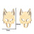 1 Pair Simple Style Animal Titanium Steel Plating Ear Studs