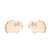 1 Pair Simple Style Animal Titanium Steel Plating Ear Studs