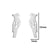 1 Pair Simple Style Animal Titanium Steel Plating Ear Studs