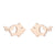 1 Pair Simple Style Animal Titanium Steel Plating Ear Studs