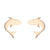 1 Pair Simple Style Animal Titanium Steel Plating Ear Studs